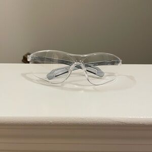 Clear and Grey Protective Safety Glasses for Work and Lab